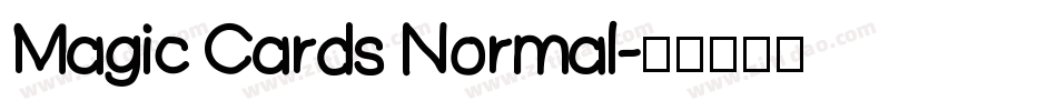 Magic Cards Normal字体转换